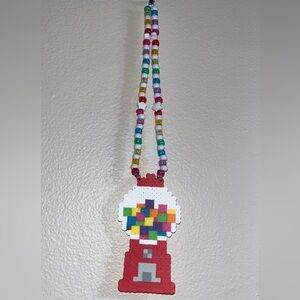 Perler/Kandi Beaded Gumball Machine Necklace